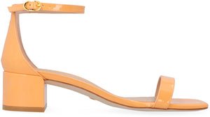 Nudistcurve 35 Block patent leather sandals-1